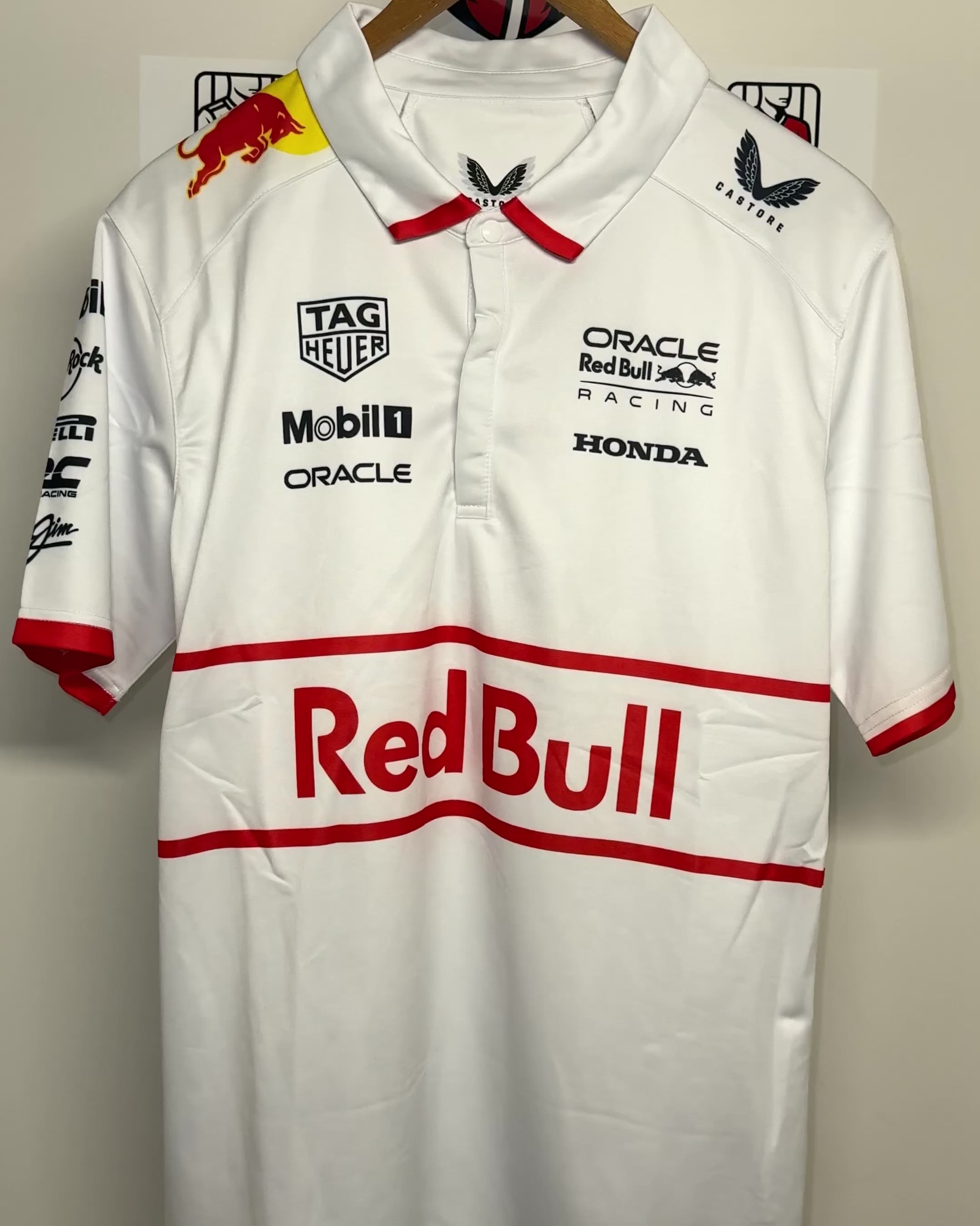 Red Bull Racing F1 2025 Special Edition Japan GP Polo Majca - Bijela